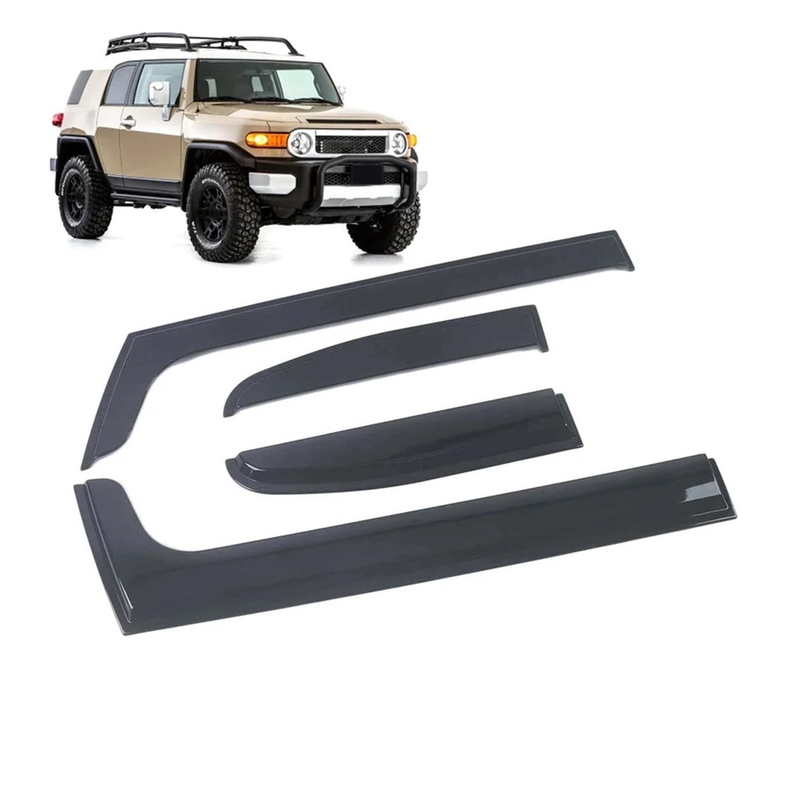 Amazon | ウィンドウバイザー トヨタ FJクルーザー 2007-2019 車用